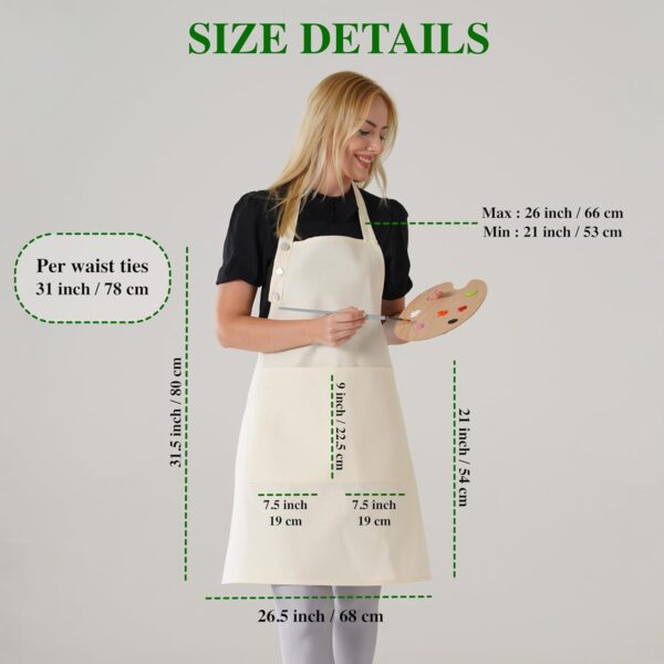 Candy Kitchen Apron Waterdrop Resistant Cotton Apron - Image 3