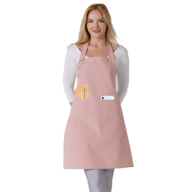 Kitchen Apron Waterdrop Resistant Cotton Apron